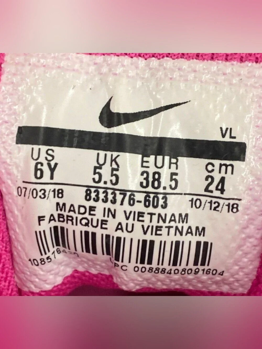 Nike-(GS) Nike Air Max 90 LTR 'Laser Fuchsia' Sneakers Size 6Y